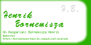 henrik bornemisza business card